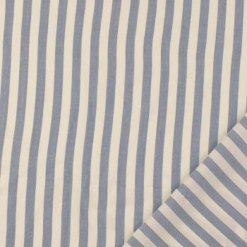 Viskose mit Streifen, jeansblau